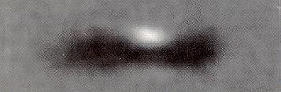 Accretionary disk around a forming star; HST.